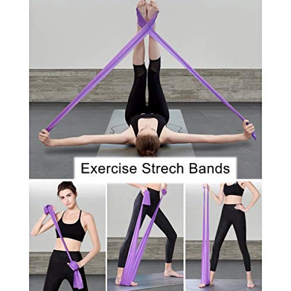 Therapy Flat Resistance Bands Set, Exercise Stretch Bands for Stretching - Image 6