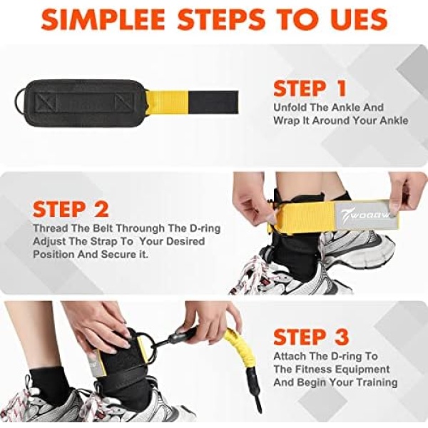 Resistance Bands Set, Ankle Resistance Bands with Cuffs, Ankle Resistance Band - Image 6