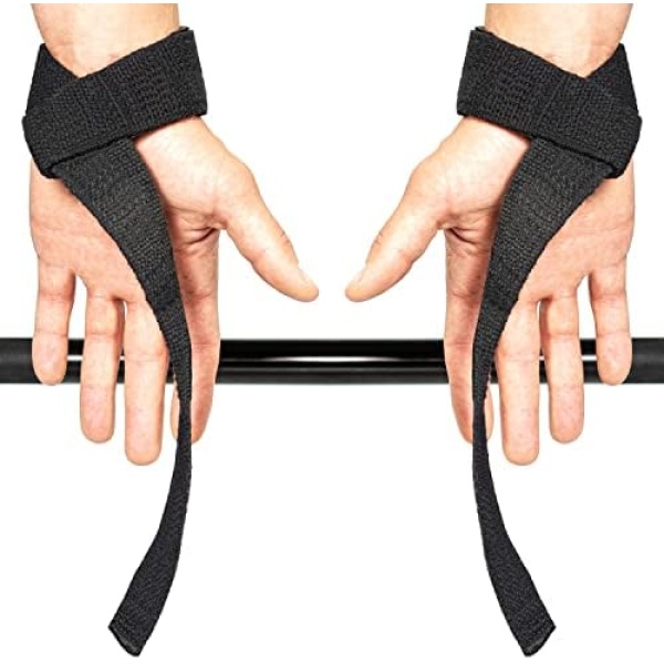 Lifting Straps (1 Pair) - Padded Wrist Support Wraps - for Powerlifting - Image 2