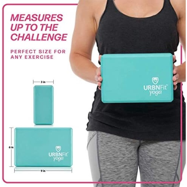 URBNFit Yoga Block - Moisture Resistant Brick to Improve Balance & Flexibility - Image 7