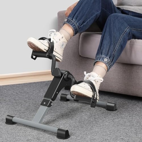 Pedal Exerciser Mini Exercise Bike Low Resistance Leg and Arm Recovery Bike - Image 9