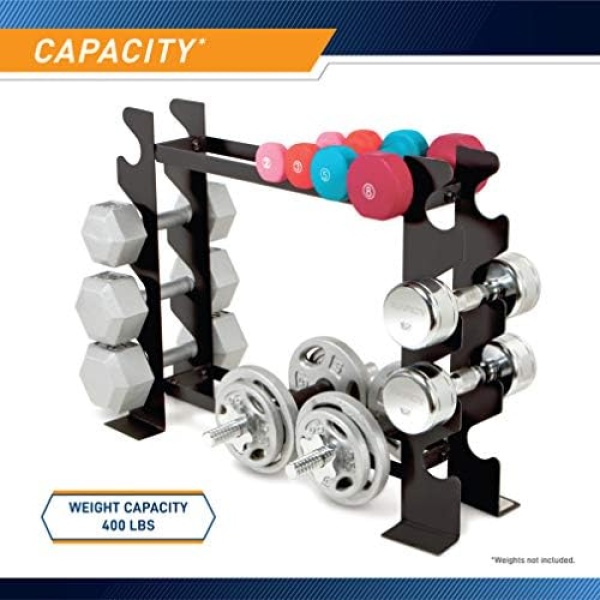 Marcy Compact Dumbbell Rack Free Weight Stand for Home Gym DBR-56 - Image 6