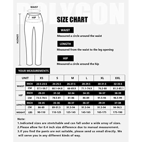 Polygon Yoga Pants for Women, High Waisted Leggings with Pockets, Tummy Control - Image 6