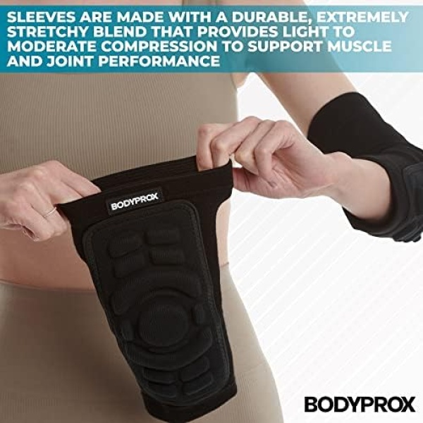 Bodyprox Elbow Protection Pads 1 Pair, Elbow Guard Sleeve - Image 4