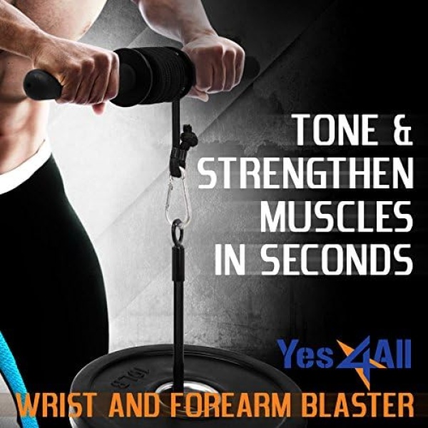 Yes4All Wrist and Forearm Blaster - Wrist Roller & Forearm Roller for Training - Image 5