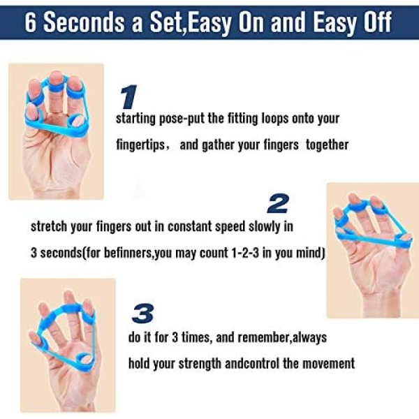 Hand Grip Strengthener, Finger Exerciser, Grip Strength Trainer (6 PCS) - Image 8