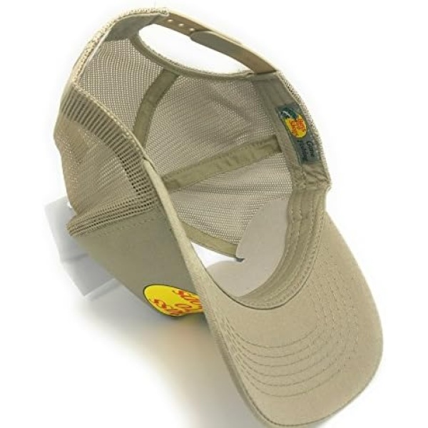 Authentic Bass Pro Mesh Fishing Hat - Khaki Adjustable One Size Fits Most - Image 2