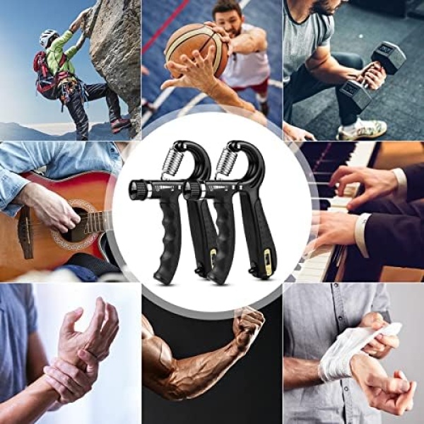 EPKAOZEY Hand Grip Strengthener, 2 Pack Grip Strength Trainer with Adjustable - Image 7