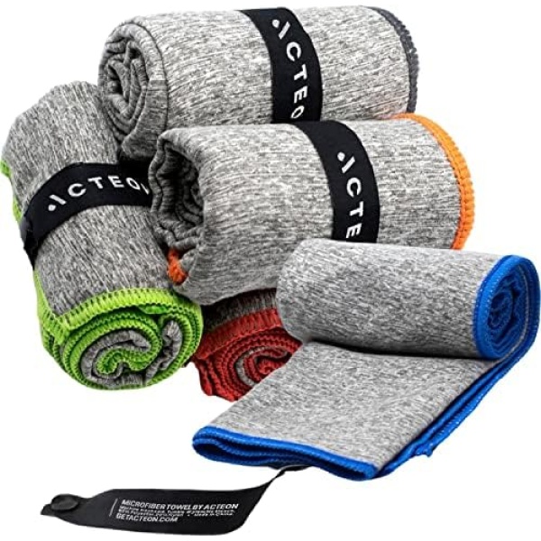 Acteon Microfiber Quick Dry Gym Towel, Silver ION Odor-Free Mega Absorbent Fiber - Image 8