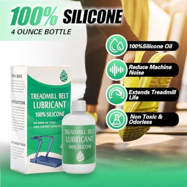 Premium 100% Silicone Lube 4 Ounces for Treadmill Belt Lubrication - Image 2