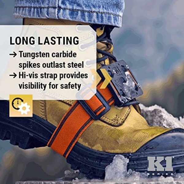 K1 Mid-Sole Ice Cleats - Easily Rotate Traction Cleats for Frequent - Image 6