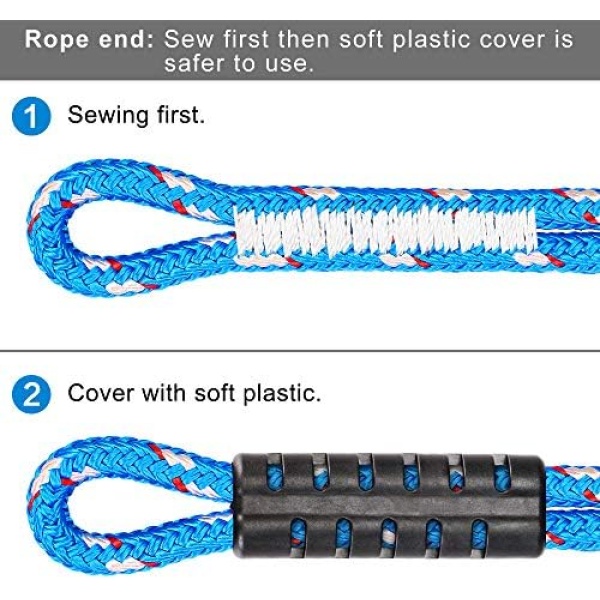 Besthouse Poseidon Series Sewn Prusik Loops Rope with Carabiner - Image 5