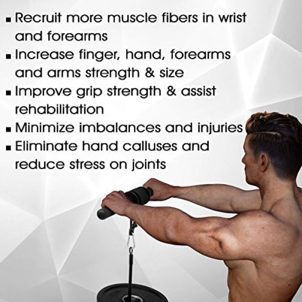 Yes4All Wrist and Forearm Blaster - Wrist Roller & Forearm Roller for Training - Image 4