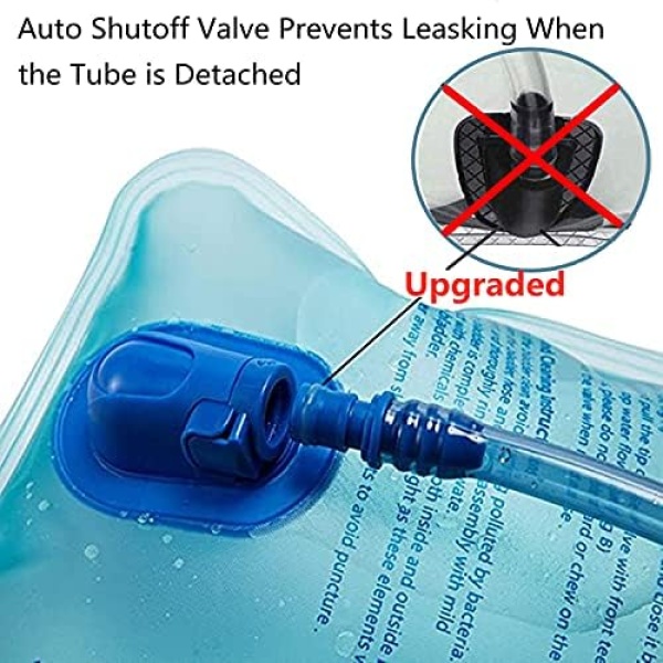 TANNOZHE Hydration Bladder 2Litre Water Bladder Leak Proof Water Reservoir,BPA Free - Image 2