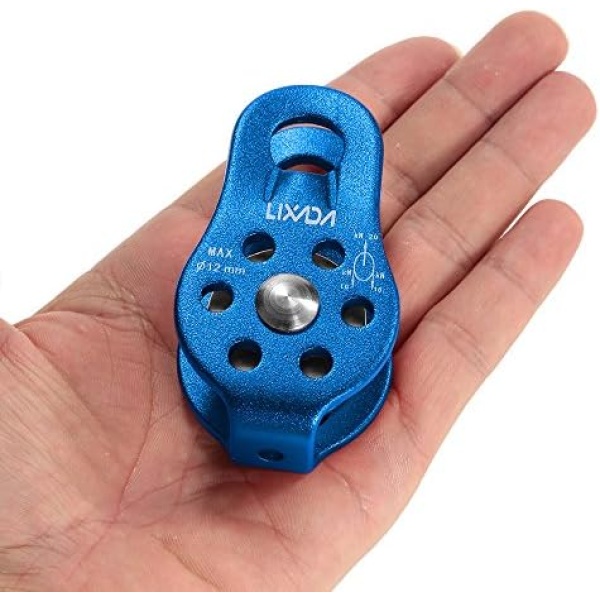 Lixada 20KN Fixed Single Pulley Rock Climbing Rescue Mountaineering Aloft Work Caving - Image 4