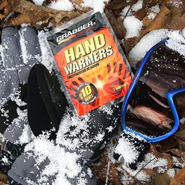 Grabber Hand Warmers - Long Lasting Safe Natural Odorless Air Activated Warmers - Image 5