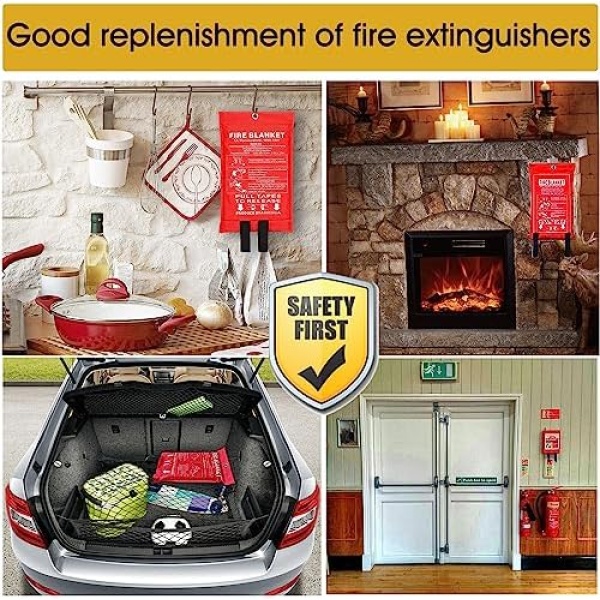 Fire Blanket for Kitchen Home Emergency - Fiberglass Blankets Fire Survival - Image 5