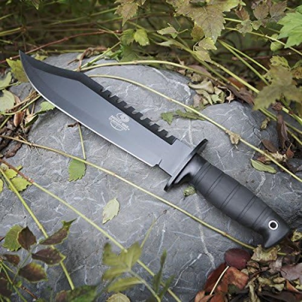 MOSSY OAK Rambo Survival Hunting Knife, 15-Inch Fixed Blade Bowie Knife - Image 7