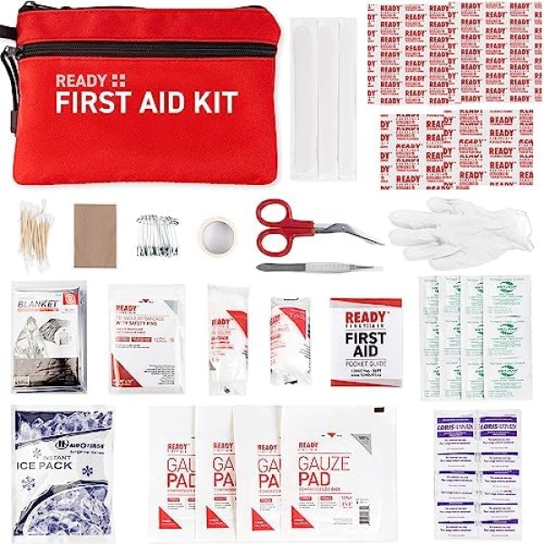 Ready First Aid 107 Piece First Aid Kit - Camping, First Aid Kit