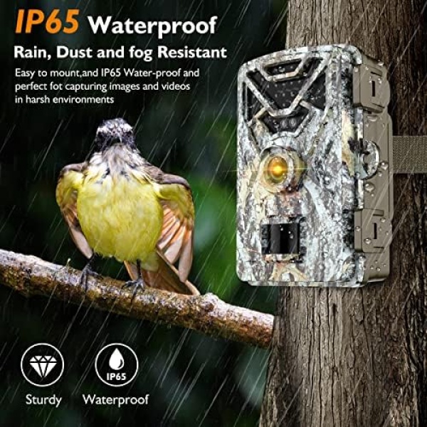 Hawkray Trail Camera 30MP 2K,Game Camera with Wide-Angle Motion Latest Sensor - Image 3